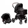 CARRINHO DE BEB TS KANSAS BLACK/PRETO + BEB CONFORTO PRETO - PREMIUM BABY