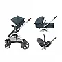 CARRINHO TRAVEL SYSTEM ANNA TRIO ESSENTIAL GRAPHITE BROWN - MAXI-COSI