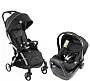 CARRINHO TRAVEL SYSTEM GOODY PLUS GRAPHITE + BEB CONFORTO KAILY BLACK + ADAPTADOR - CHICCO