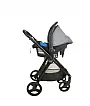 CARRINHO TRAVEL SYSTEM SOUL GRAY BLACK + CADEIRA TOURING X + BASE - BURIGOTTO