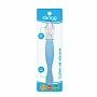 COLHER DE SILICONE PONTA DUPLA AZUL - CLINGO