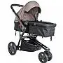 CONJUNTO CARRINHO COMPASS III MELANGE CAPUCCINO + BEB CONFORTO + BASE - LENOX KIDDO