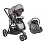 CONJUNTO CARRINHO COMPASS III MELANGE CAPUCCINO + BEB CONFORTO - LENOX KIDDO