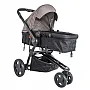 CONJUNTO CARRINHO COMPASS III MELANGE CAPUCCINO + BEB CONFORTO - LENOX KIDDO