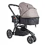 CONJUNTO CARRINHO COMPASS III MELANGE CAPUCCINO + BEB CONFORTO - LENOX KIDDO