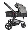 CONJUNTO CARRINHO COMPASS III MELANGE GRAFITE + BEB CONFORTO + BASE - LENOX KIDDO