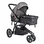 CONJUNTO CARRINHO COMPASS III MELANGE GRAFITE + BEB CONFORTO - LENOX KIDDO