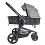 CONJUNTO CARRINHO COMPASS III MELANGE GRAFITE + BEB CONFORTO - LENOX KIDDO