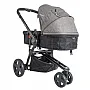 CONJUNTO CARRINHO COMPASS III MELANGE GRAFITE + BEB CONFORTO - LENOX KIDDO