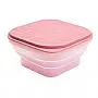CONTEINER DOBRVEL EM SILICONE ROSA 400ML - MARCUS & MARCUS