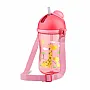 COPO CANTIL COM CANUDO 390ML ROSA GIRAFA - LILLO