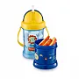 COPO COM PORTA SNACK  PLAYFYL AZUL SUMMER SKY BB1012 - FISHER PRICE