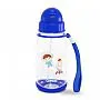 COPO PLSTICO COM CANUDO DE SILICONE 400ML 18M+ AZUL - COMTAC KIDS