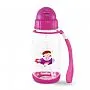COPO PLSTICO COM CANUDO DE SILICONE 400ML 18M+ ROSA - COMTAC KIDS