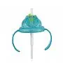 COPO TRITAN COM ALA CANUDO E BICO SILICONE AZUL 240ML - NUBY