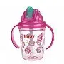 COPO TRITAN COM ALA CANUDO E BICO SILICONE ROSA 240ML - NUBY
