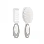 ESCOVA E PENTE BABY CINZA - BUBA TOYS