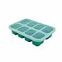 FORMINHAS C/ TAMPA 100% SILICONE PARA CONGELAR PAPINHAS PEQUENA ELEFANTE VERDE - MARCUS & MARCUS