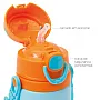GARRAFA DE ALUMNIO COM CANUDO ANIMAL FUN LEO 450ML - BUBA