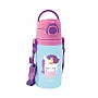 GARRAFA ALUMNIO COM CANUDO ANIMAL FUN UNICRNIO 450ML - BUBA