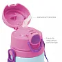 GARRAFA ALUMNIO COM CANUDO ANIMAL FUN UNICRNIO 450ML - BUBA