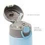 GARRAFA TRMICA PAREDE DUPLA COM CANUDO GUMY AZUL 420ML - BUBA