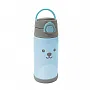 GARRAFA TRMICA PAREDE DUPLA COM CANUDO GUMY AZUL 420ML - BUBA