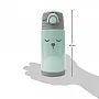 GARRAFA TRMICA PAREDE DUPLA COM CANUDO GUMY VERDE 420ML - BUBA