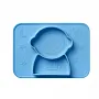 JOGO AMERICANO COM PRATO DE SILICONE ASTRONAUT MAT AZUL - NBY