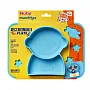 JOGO AMERICANO COM PRATO DE SILICONE ASTRONAUT MAT AZUL - NBY