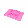 JOGO AMERICANO COM PRATO DE SILICONE ASTRONAUT MAT ROSA - NBY