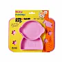 JOGO AMERICANO COM PRATO DE SILICONE ASTRONAUT MAT ROSA - NBY