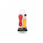 JOGO DE COLHER E GARFO DE SILICONE ROSA - MARCUS & MARCUS