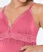 JOGO DE HOBE COM CAMISOLA GESTANTE DE BOJO EM MODAL ROSA - LOVE SECRET