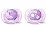 KIT 2 CHUPETAS ULTRA SOFT DECORADA MENINA 6-18M - AVENT