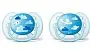 KIT 2 CHUPETAS ULTRA SOFT DECORADA MENINO 6-18M - AVENT