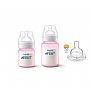 KIT 2 MAMADEIRAS CLASSIC ANTI-COLIC 125ML + 260ML ROSA + BICO - AVENT