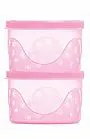 KIT 2 POTES INFANTIS TRANSLCIDOS 300ML ROSA - ADOLETA BEB