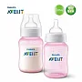 KIT 3 MAMADEIRAS CLASSIC ANTI-COLIC ROSA 125ML + 260ML + 330ML - AVENT