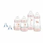 KIT 4 MAMADEIRAS FIRST BOTTLE ROSA E 2 BICOS ADICIONAIS - MAM