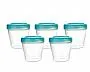 KIT 5 POTES PARA ARMAZENAR PAPINHA 150ML - KABABY