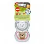 KIT CHUPETA 0-6M SPACE URSO ROSA - NUK