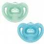 KIT CHUPETA 6M+ SENSITIVE AZUL E VERDE - NUK