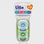 KIT CHUPETAS SOFT COMFORT 0-6M LILS E ROSA 100% SILICONE - LILLO