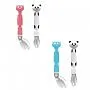 KIT COLHER EM SILICONE PANDINHA ROSA - BUBA