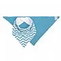 KIT COM 2 BABADORES BANDANA AZUL - BUBA