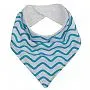 KIT COM 2 BABADORES BANDANA AZUL - BUBA