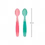 KIT COM 6 COLHERES VERDE E ROSA - BUBA