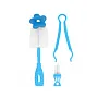 KIT ESCOVA PARA MAMADEIRA COM ESPONJA E PINA AZUL - BUBA