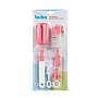 KIT ESCOVA PARA MAMADEIRAS E CANUDOS ROSA - BUBA